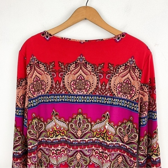 Laundry by Shelli Segal Long Sleeve Stretch Dress Sz 12 - Picture 4 of 7